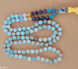 8mm Amazonium 108 Beads Tassel Necklace Chakra Healing
