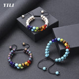 Chakra Bracelet 7 Chakras Healing Crystals Yoga Stone Beads Bracelets