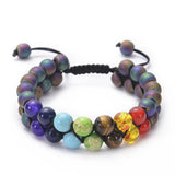 Chakra Bracelet 7 Chakras Healing Crystals Yoga Stone Beads Bracelets