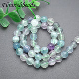 Fluorite Faceted Round Bead Mix for Jewelry Making