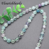 Fluorite Faceted Round Bead Mix for Jewelry Making
