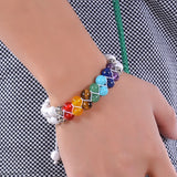 Chakra Bracelet Natural Stone Beads Crystal Howlite Distance Bracelets