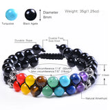 Chakra Bracelet Natural Stone Beads Crystal Howlite Distance Bracelets