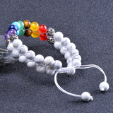Chakra Bracelet Natural Stone Beads Crystal Howlite Distance Bracelets