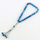 8mm Natural Agate Round Beads Islamic Rosary Muslim Tasbih Bracelet Pendant