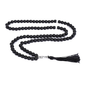 8mm Agate Decorative Beads 99 Islamic Rosary Allah Bracelet Tassel Pendant