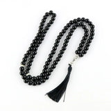 8mm Agate Decorative Beads 99 Islamic Rosary Allah Bracelet Tassel Pendant