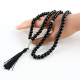 8mm Agate Decorative Beads 99 Islamic Rosary Allah Bracelet Tassel Pendant