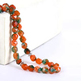 8mm Natural Stone Islamic Prayer Beads Bracelet with Tassel Pendant