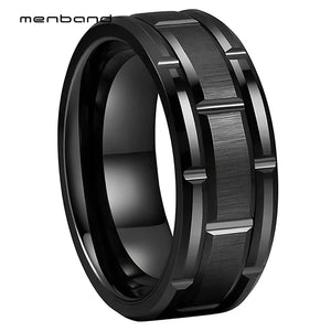 8mm Tungsten Carbide Ring Wedding Band Comfort Fit