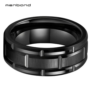 8mm Tungsten Carbide Ring Wedding Band Comfort Fit