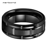 8mm Tungsten Carbide Ring Wedding Band Comfort Fit