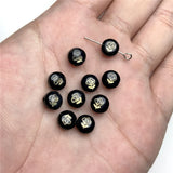 8mm Shell Bronzing Bead Owl Rose Fatima Charm Round Freshwater Pearl