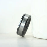 8mm Tungsten Carbide Wedding Band Engraved Date Name