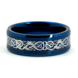 8mm Tungsten Carbide Ring for Men Women Size 7-12