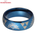 8mm Tungsten Carbide Wedding Band Comfort Fit
