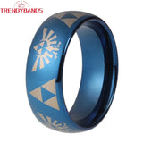 8mm Tungsten Carbide Wedding Band Comfort Fit