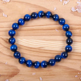 8mm Tiger Eye Stone Bead Bracelet Men's Women's Meditation Bracelet
