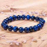 8mm Tiger Eye Stone Bead Bracelet Men's Women's Meditation Bracelet
