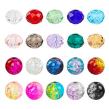 8mm Crystal Glass Beads 200pcs + Crackle Glass Beads 200pcs