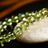 8mm Green Peridot Stone Bead Bracelets for Yoga
