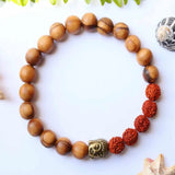 8mm Rudraksha Olive Beads Wood Yoga Buddha Bracelet Lucky National Style