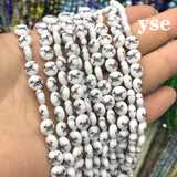 8mm Glass Beads Stripe Lampwork For Jewelry Making Bracelet DIY