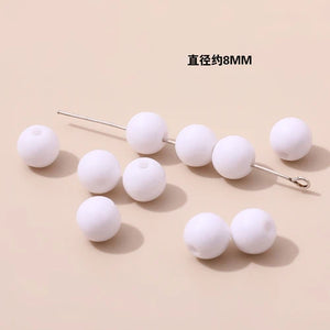8mm Candy Acrylic Round Beads DIY Jewelry Earrings Bracelet Necklace