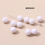 8mm Candy Acrylic Round Beads DIY Jewelry Earrings Bracelet Necklace