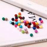 8mm Candy Acrylic Round Beads DIY Jewelry Earrings Bracelet Necklace