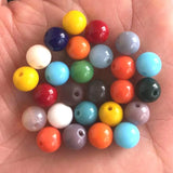 8mm Candy Crystal Glass Bead Smooth Round Spacer Beads 90pcs