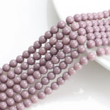 8mm Candy Crystal Glass Bead Smooth Round Spacer Beads 90pcs