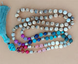 8mm Chakra 108 Beads Tassel Knotted Necklace Cuff Buddhism Lucky