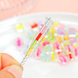 8mm Transparent Square Acrylic Beads for DIY Phone Chain