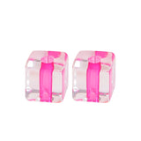 8mm Transparent Square Acrylic Beads for DIY Phone Chain