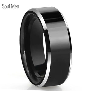 8mm Tungsten Carbide Ring Wedding Band for Couple