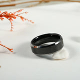 8mm Tungsten Carbide Ring Wedding Band for Couple