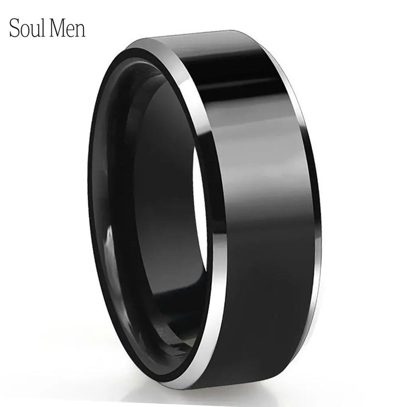 8mm Tungsten Carbide Ring Wedding Band for Couple