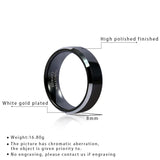 8mm Tungsten Carbide Ring Wedding Band for Couple