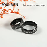 8mm Tungsten Carbide Ring Wedding Band for Couple