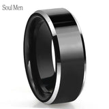 8mm Tungsten Carbide Ring Wedding Band for Couple