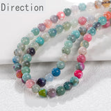 8mm Fire Agate Crystal Chalcedony Round Beads DIY Jewelry Making