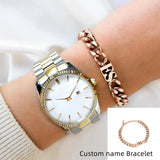 8mm Cuban Thick Name Bracelet 314L Stainless Steel Personalized Hand Jewelry