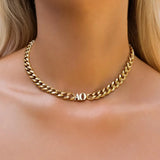 8mm Cuban Thick Name Necklace 314L Stainless steel Personalized Pendant