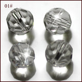 200pcs 8mm Czech Glass Beads Crystal For Jewelry Making