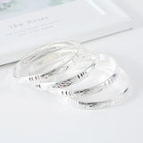 8mm Ethiopian Silver Bangles Africa Dubai Wedding Jewelry Gift