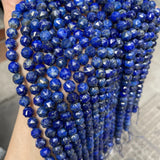 8mm Faceted Lapis Lazuli Gem Beads Loose Stone Beads for Jewelry Making