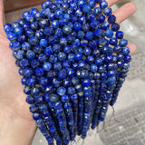 8mm Faceted Lapis Lazuli Gem Beads Loose Stone Beads for Jewelry Making