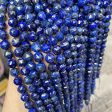 8mm Faceted Lapis Lazuli Gem Beads Loose Stone Beads for Jewelry Making