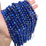 8mm Faceted Lapis Lazuli Gem Beads Loose Stone Beads for Jewelry Making